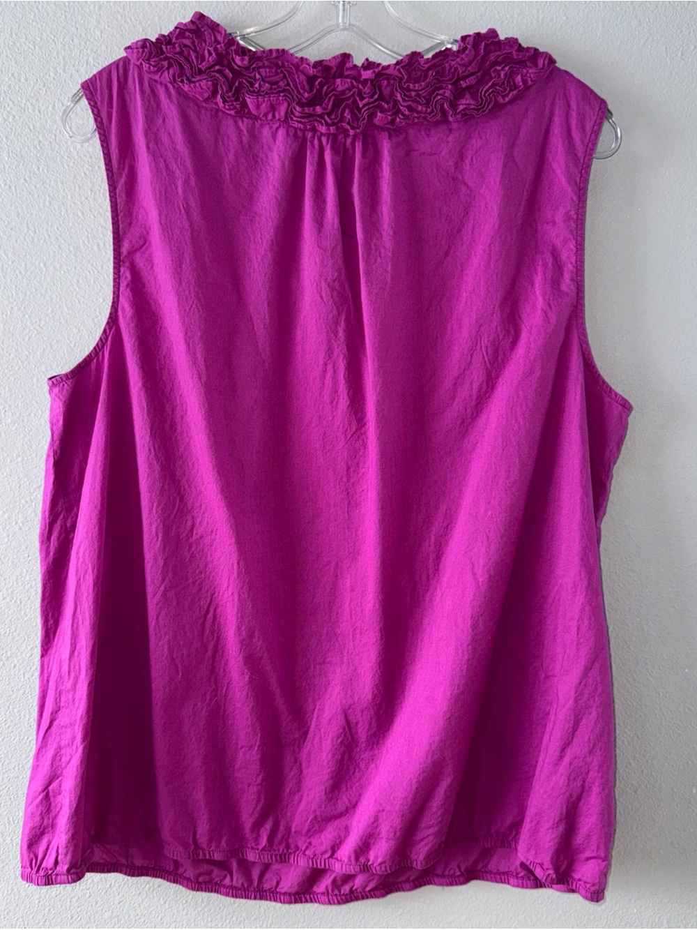 Loft sleeveless blouse-Cotton-Purple-size XXL - Picture 5 of 5